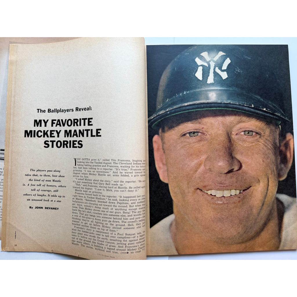 1964 Sport Mickey Mantle Magazine New York Yankees, HOF, Baseball, The Mick, The Yanks