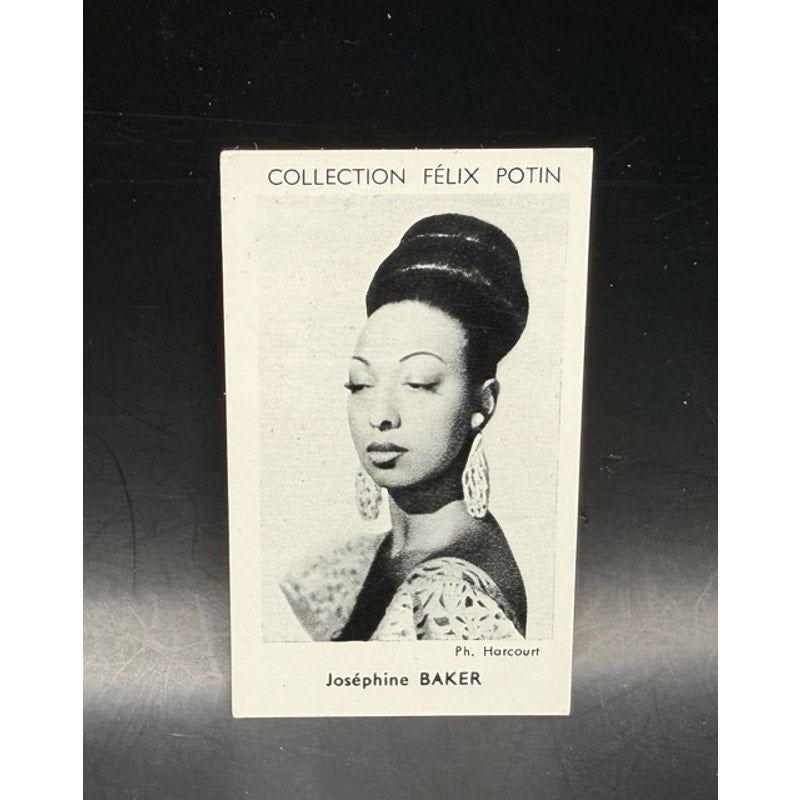Gorgeous 1952 Collection Felix Potin Josephine Baker Card Folies Bergere, Dancer, Singer, Actress, Black Venus, Black Pearl
