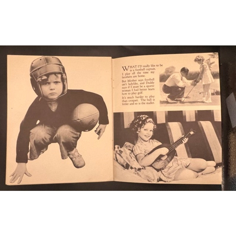 Rare 1936 Shirley Temple Little Playmate Book Booklet Heidi, Little Princess, Little Colonel, Curly Top, Hollywood