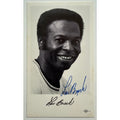 1970's Lou Brock Autographed Postcard St. Louis Cardinals, Chicago Cubs, Lou Brock Signed