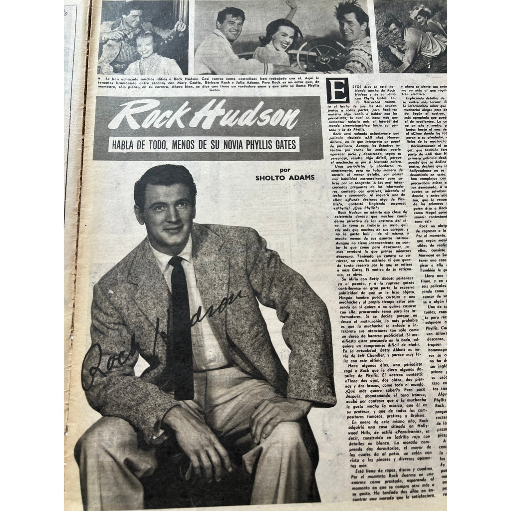 RARE 1955 Spanish William Holden Audrey Hepburn Magazine Sabrina, Breakfast at Tiffany's, Sunset Boulevard, My Fair Lady, Our Town