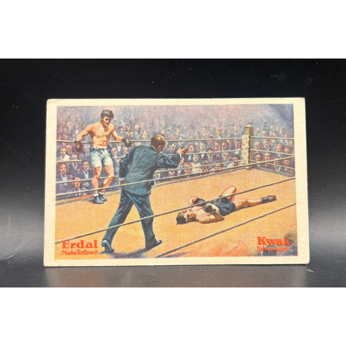 1928 Erdal Kwak Tommy Milligan Mickey Walker Boxing Card Toy Bulldog, World Middleweight Champion