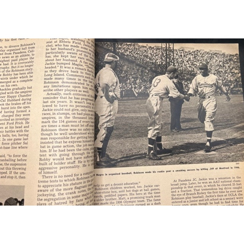 1952 Baseballs Best Magazine Jackie Robinson, Stan Musial, Roy Campanella, Baseball, Brooklyn Dodgers, St Louis Cardinals MLB, HOF