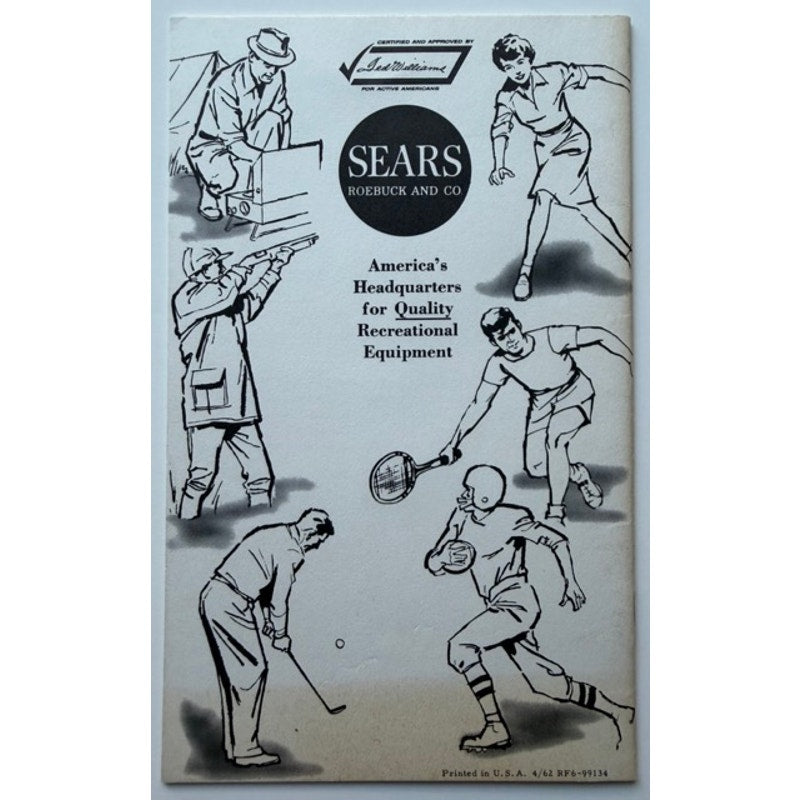 Scarce 1960's Ted Williams Sears Booklet Boston Red Sox Baseball Teddy Ballgame, Splendid Splinter, The Kid, BoSox, Hall of Fame