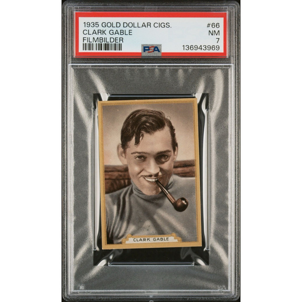 RARE 1935 Gold Dollar Clark Gable Card PSA 7 Gone with the Wind, Misfits, Only 5 Graded! Mutiny on the Bounty, China Seas, Saratoga