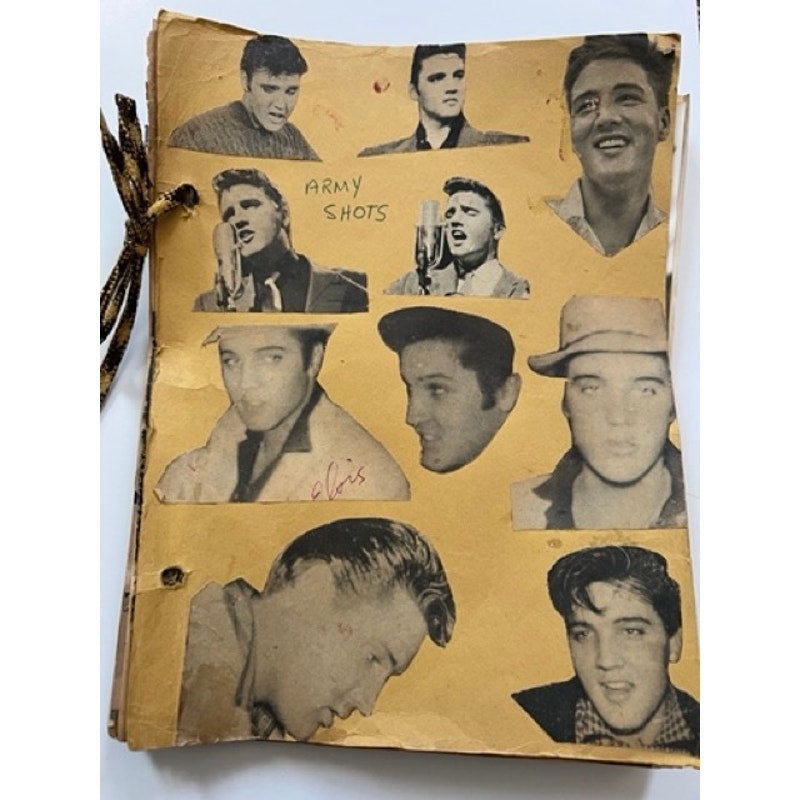 Original 50's 60's Elvis Presley Scrapbook US Army Germany Real Photos Magazines, G.I. Blues, Elvis is Back, Rockabilly, A Date with Elvis