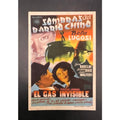 1946 Spanish Invisible Ghost Movie Herald Handbill Bela Lugosi Horror, Dracula, Ed Wood, Universal, Monster