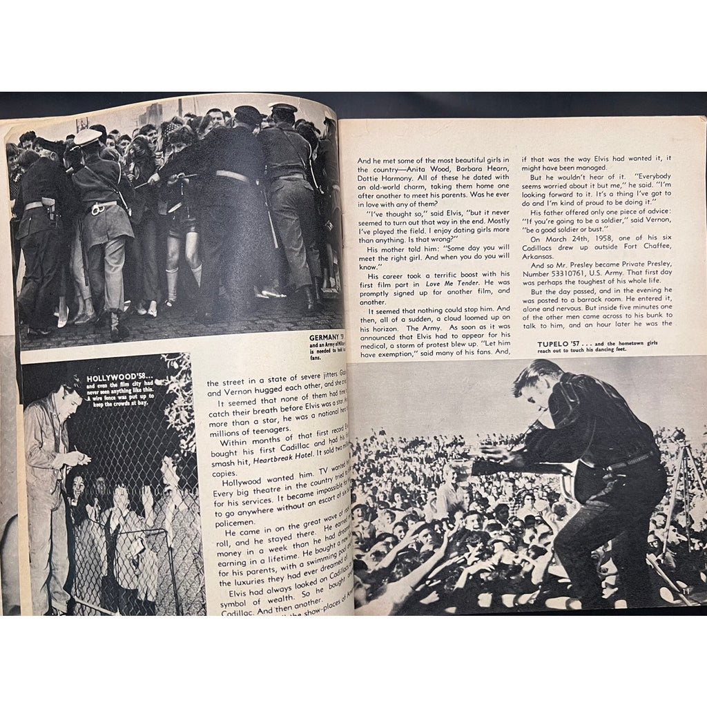 RARE UK 1960 The Three Loves Of Elvis Presley Magazine/Paperback The King Army Graceland Jailhouse Rock