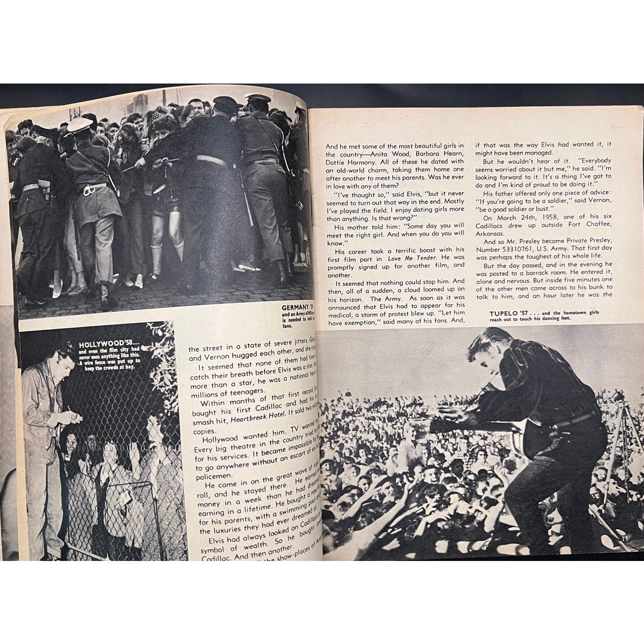 RARE UK 1960 The Three Loves Of Elvis Presley Magazine/Paperback The King Army Graceland Jailhouse Rock