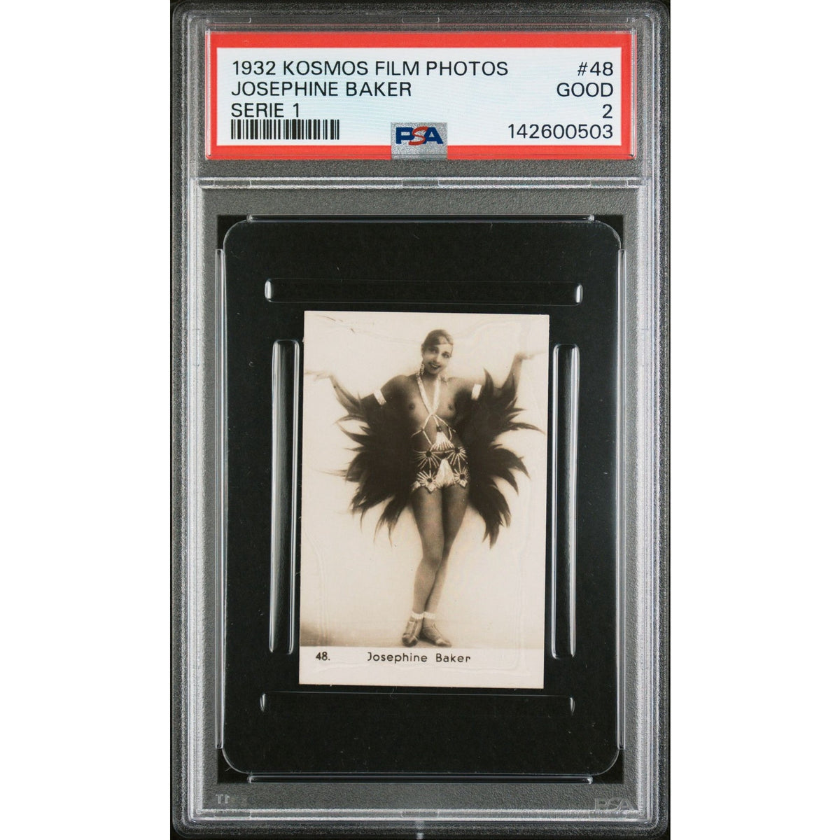 RARE 1932 Kosmos Josephine Baker PSA 2 Film Photos Folies Bergere Black Venus, Danse Sauvage, Black Pearl, Siren of the Tropics
