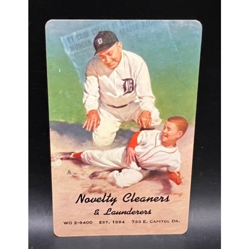 RARE 1953 Brown & Bigelow Ty Cobb Playing Card Near Mint Baseball, Georgia Peach, Detroit Tigers, HOF, MLB