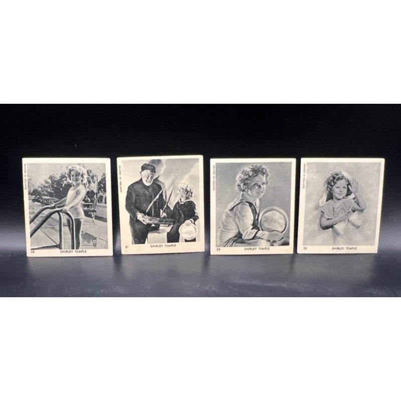 Lot of 8 - 1935 Klene Gum Shirley Temple Cards Lot Little Princess, Little Colonel, Heidi, Hollywood