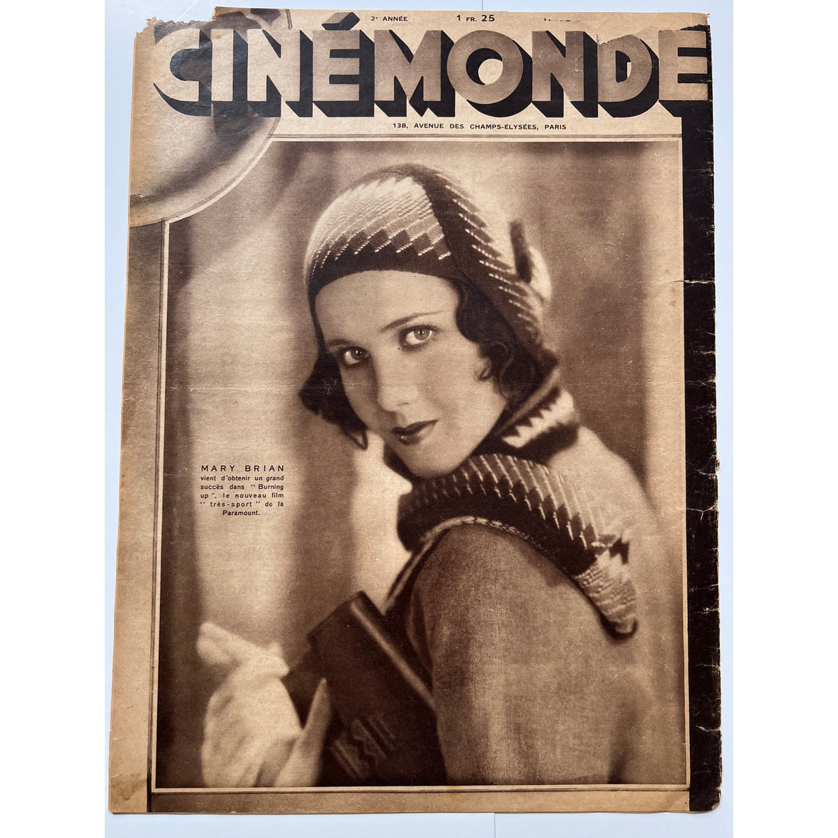 RARE 1929 French Greta Garbo Magazine Cinemonde Ninotchka Grand Hotel, Hollywood, Flesh and the Devil, Queen Christina, Mata Hari