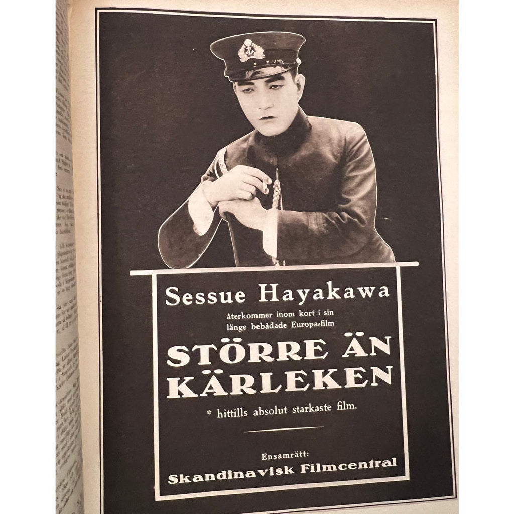 Rare 1924 Swedish Film Journalen Rudolph Valentino Magazine Buster Keaton Sessue Hayakawa The Sheik, Blood and Sand, Monsiuer Beaucaire