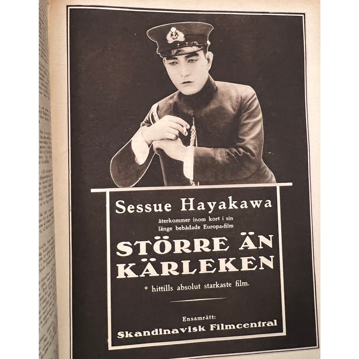 Rare 1924 Swedish Film Journalen Rudolph Valentino Magazine Buster Keaton Sessue Hayakawa The Sheik, Blood and Sand, Monsiuer Beaucaire
