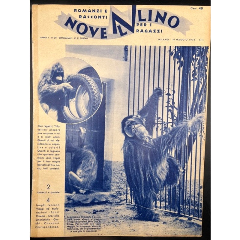 RARE 1935 Italian Laurel and Hardy Magazine Stan Laurel Oliver Hardy, Beau Hunks, Bonnie Scotland, Fine Mess, Pardon Us, Swiss Miss