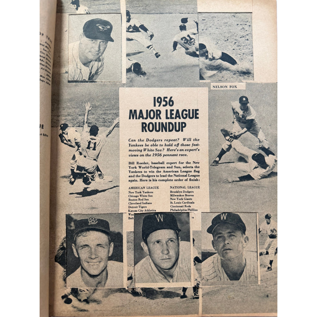 1956 Mickey Mantle Magazine New York Yankees, Stan Musial Yogi Berra, MLB Read, St. Louis Cardinals, Milwaukee Braves, Baseball