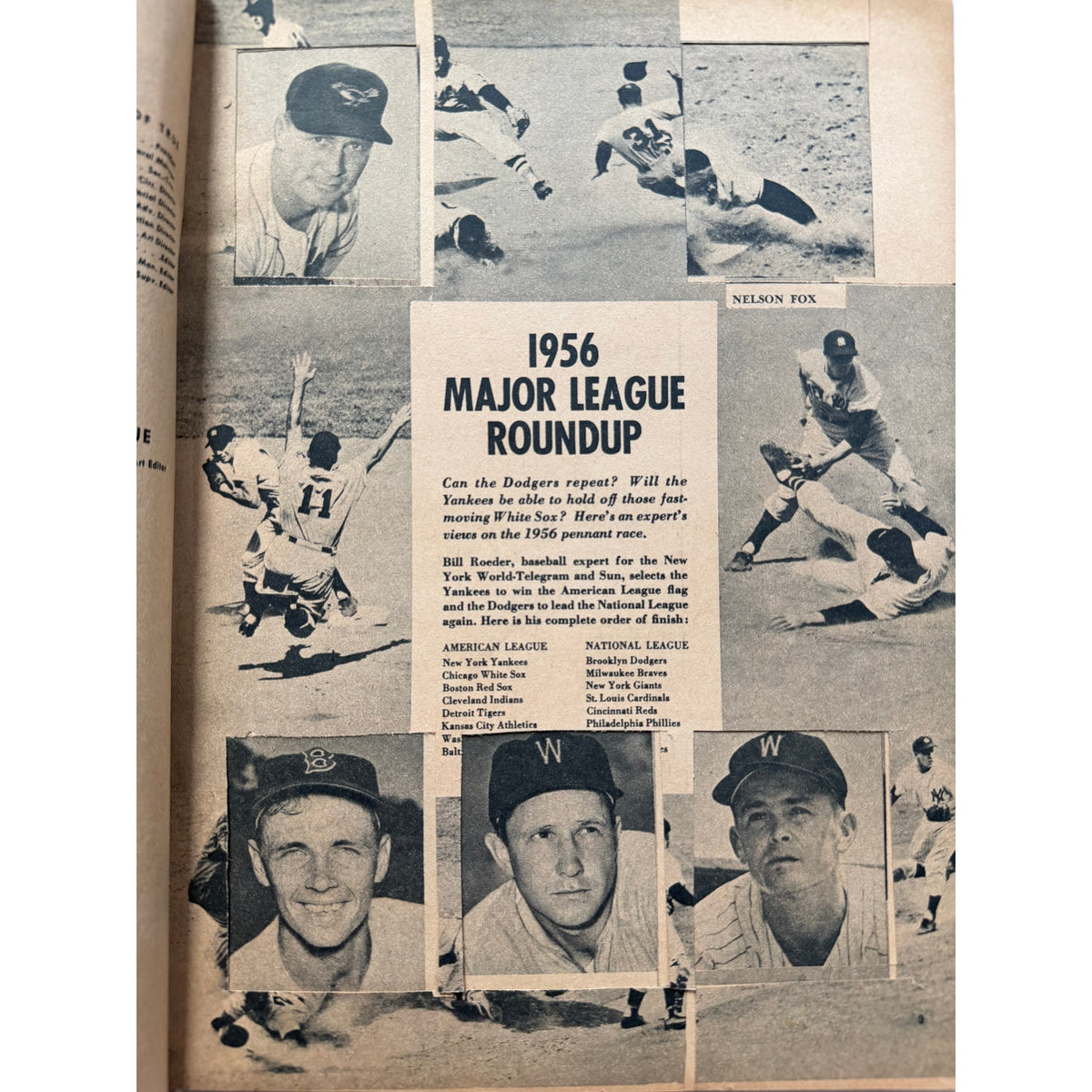 1956 Mickey Mantle Magazine New York Yankees, Stan Musial Yogi Berra, MLB Read, St. Louis Cardinals, Milwaukee Braves, Baseball