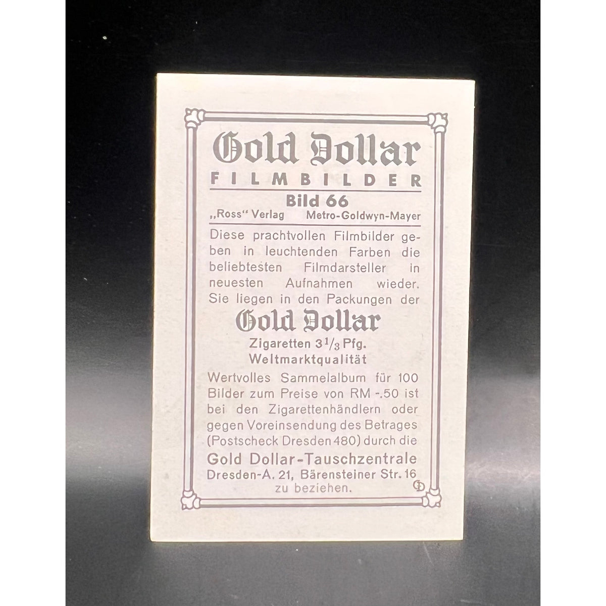 RARE 1935 Gold Dollar Clark Gable Card Gone with the Wind, Misfits, Saratoga, Mutiny on the Bounty, Red Dust, Hold Your Man