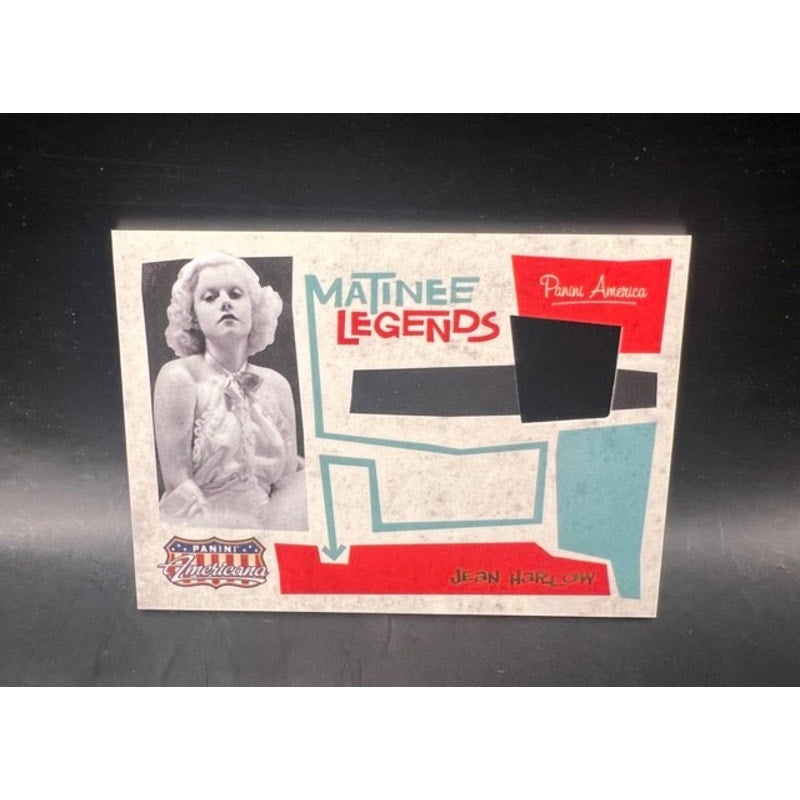 2011 Panini Americana Jean Harlow Relic Swatch 359/499 Matinee Legends Hollywood, Dinner At Eight, Platinum Blonde, Saratoga