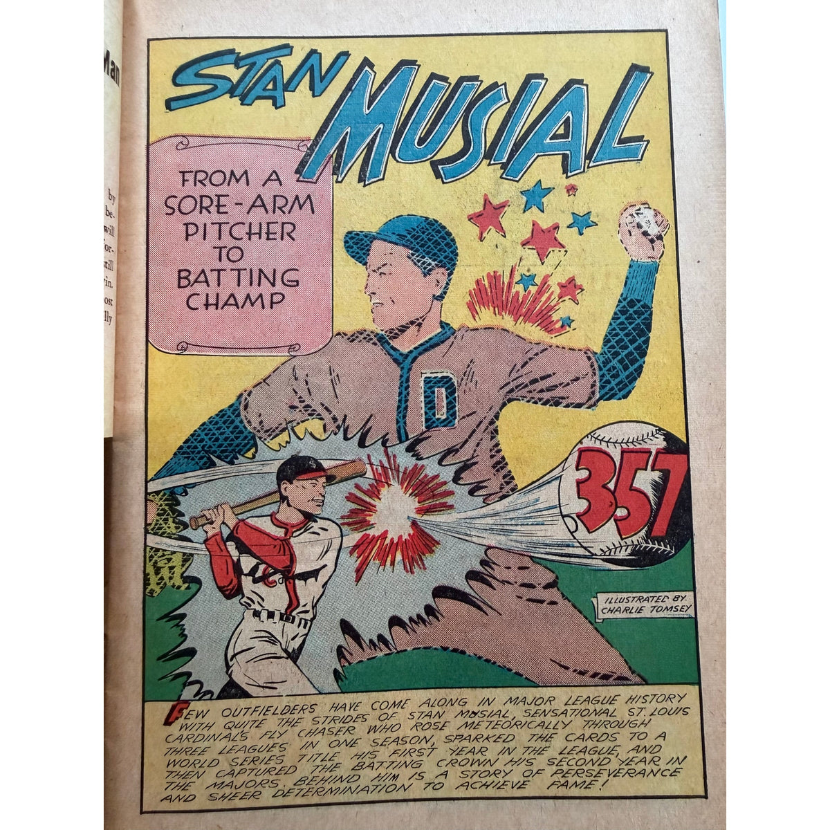 1944 True Sport Stan Musial Magazine St. Louis Cardinals Stan Musial Rookie Baseball, Stan the Man, World Series Champion, MVP, HOF