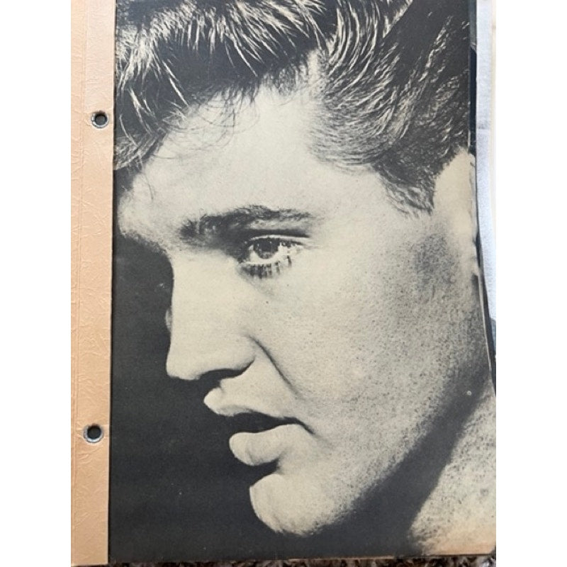Original 1960's Elvis Presley Scrapbook US Army Post Germany Photos Magazines, Elvis is Back, Frank Sinatra, Surrender, Now or Never