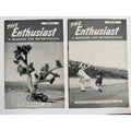 2 Rare 1956 The Enthusiast Motorcycle Magazines Mar & Apr Harley Davidson Cycle