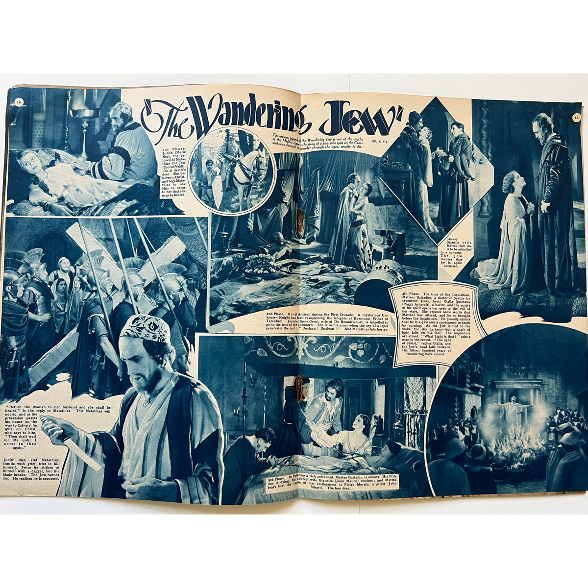 Rare UK Picture Show 1934 Conrad Veidt Magazine Jean Harlow Hollywood, The Man Who Laughs, Casablanca, Dr. Caligari, Thief of Bagdad