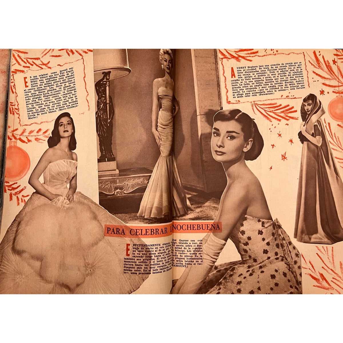 Rare 1957 Chile Ecran Marilyn Monroe Magazine Christmas Edition Gregory Peck