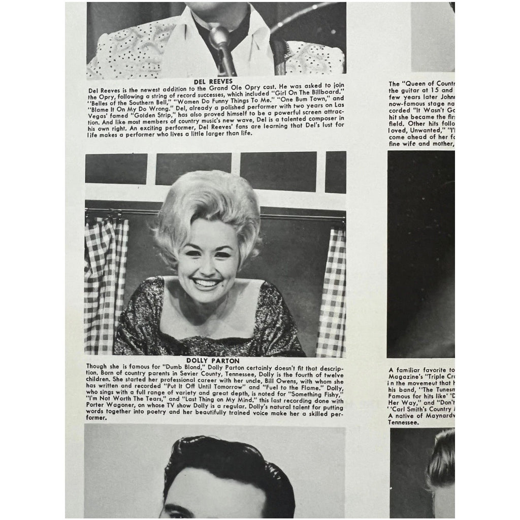 60s 70s Vintage Country Music Magazine Dolly Parton, Loretta Lynn, George Jones
