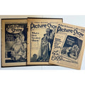 3 Rare UK 1920s Rudolph Valentino Picture Show Magazine Covers Son of the Sheik