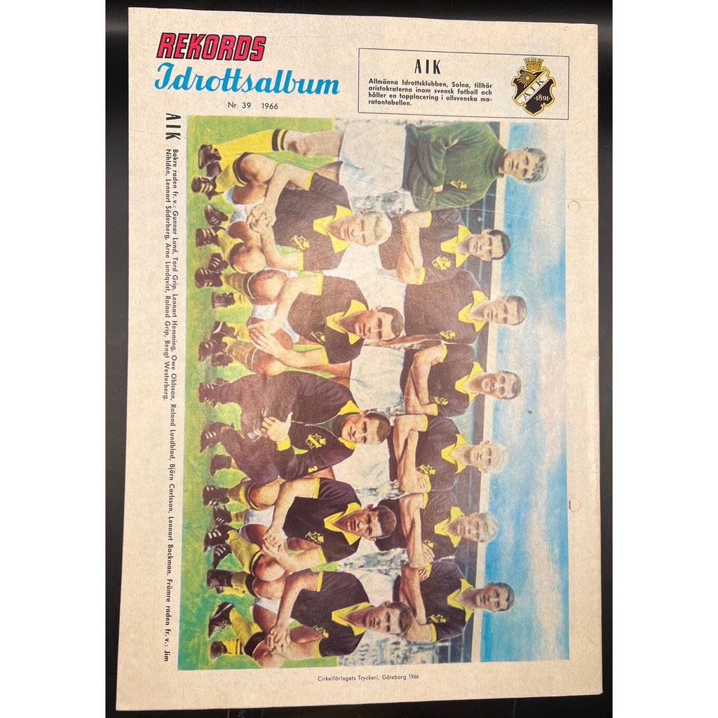 1966 Swedish Rekord Journal Rocky Marciano Magazine Boxing Brockton Blockbuster