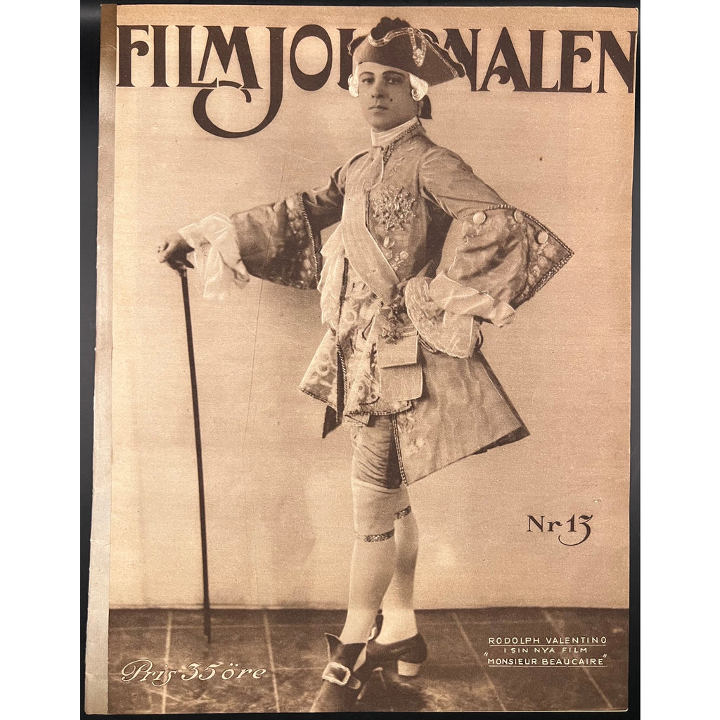 Rare 1924 Swedish Film Journalen Rudolph Valentino Magazine Buster Keaton Sessue Hayakawa The Sheik, Blood and Sand, Monsiuer Beaucaire