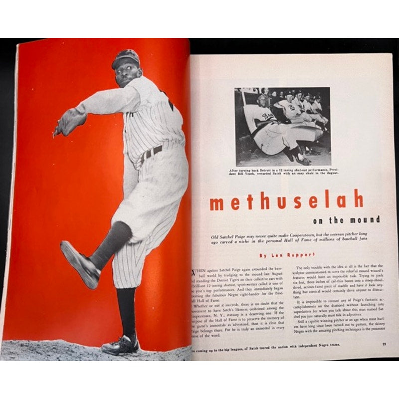 1953 Inside Baseball Slaughter, Stan Musial Magazine Satchel Paige Mickey Mantle