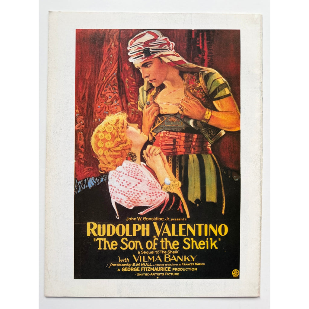 Rare 1984 French Le Cinema Rudolph Valentino Magazine Hollywood Son of the Sheik