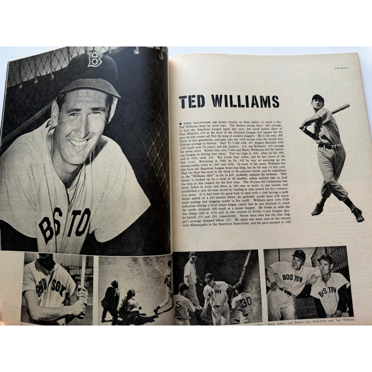 1949 Stan Musial Autographed Magazine Baseball Stars JSA Musial Rookie High End, St. Louis Cardinals, Stan the Man, HOF, MLB