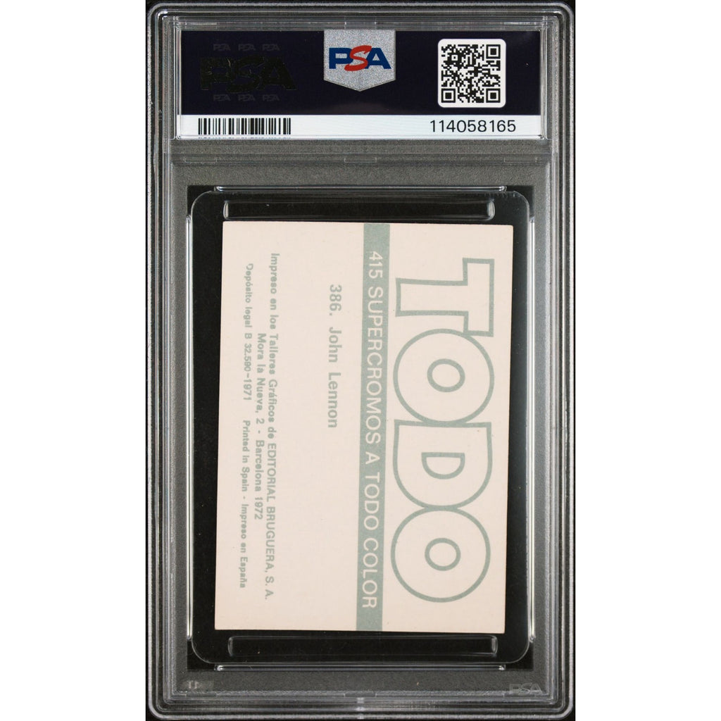 RARE 1971 Editorial Bruguera John Lennon PSA 3 TODO Hand Cut, The Beatles One Higher, only 8 Graded, Imagine