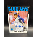 2020 Topps Autograph Issue Tom Henke Baseball Card Toronto Blue Jays, Signed