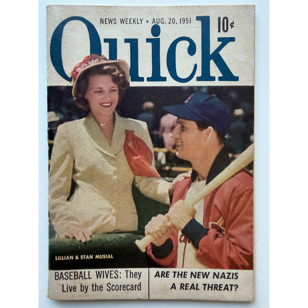 1951 Quick Booklet Stan Musial Baseball St. Louis Cardinals MLB Stan the Man HOF, World Series Champion, Redbirds