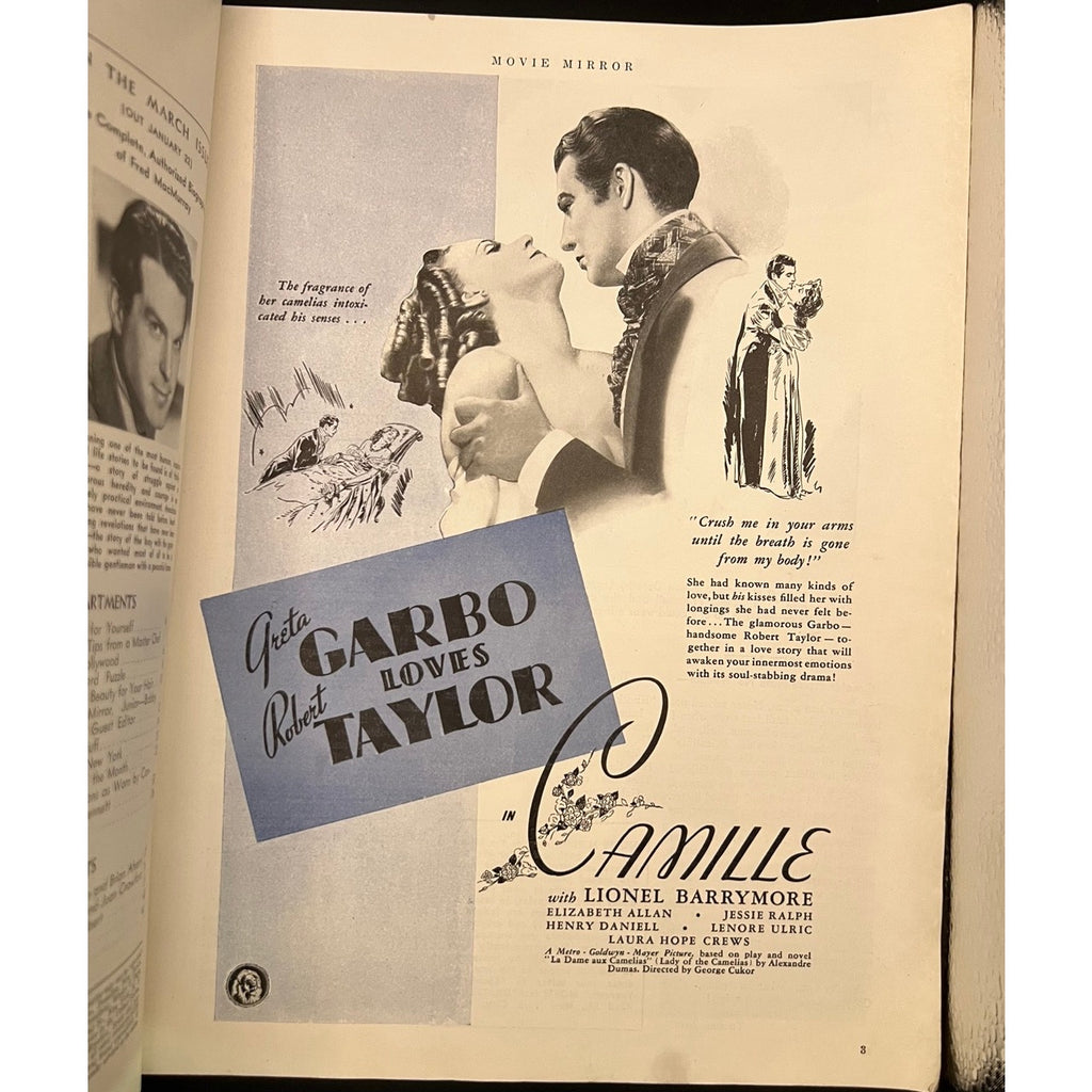 1937 Movie Mirror Shirley Temple Magazine Hollywood Harlow, Gable, Garbo, Rogers, Crawford