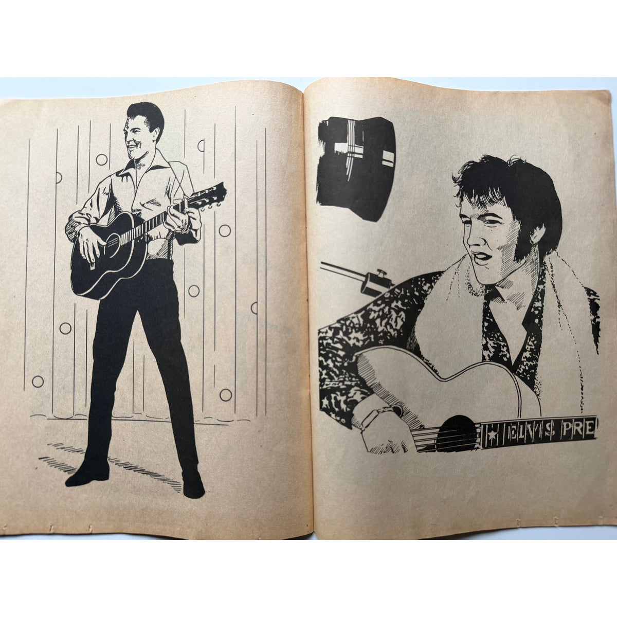 Scare 1978 Elvis Presley Coloring Book Thurston Moore Graceland, The King, TCB, King Creole, Jailhouse Rock, Suspicious Minds, Rockabilly