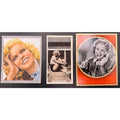 3 RARE German UK 1930s Jean Harlow Tobacco Cards Cigarette Cards Hollywood Dinner at Eight, Public Enemy, Saratoga