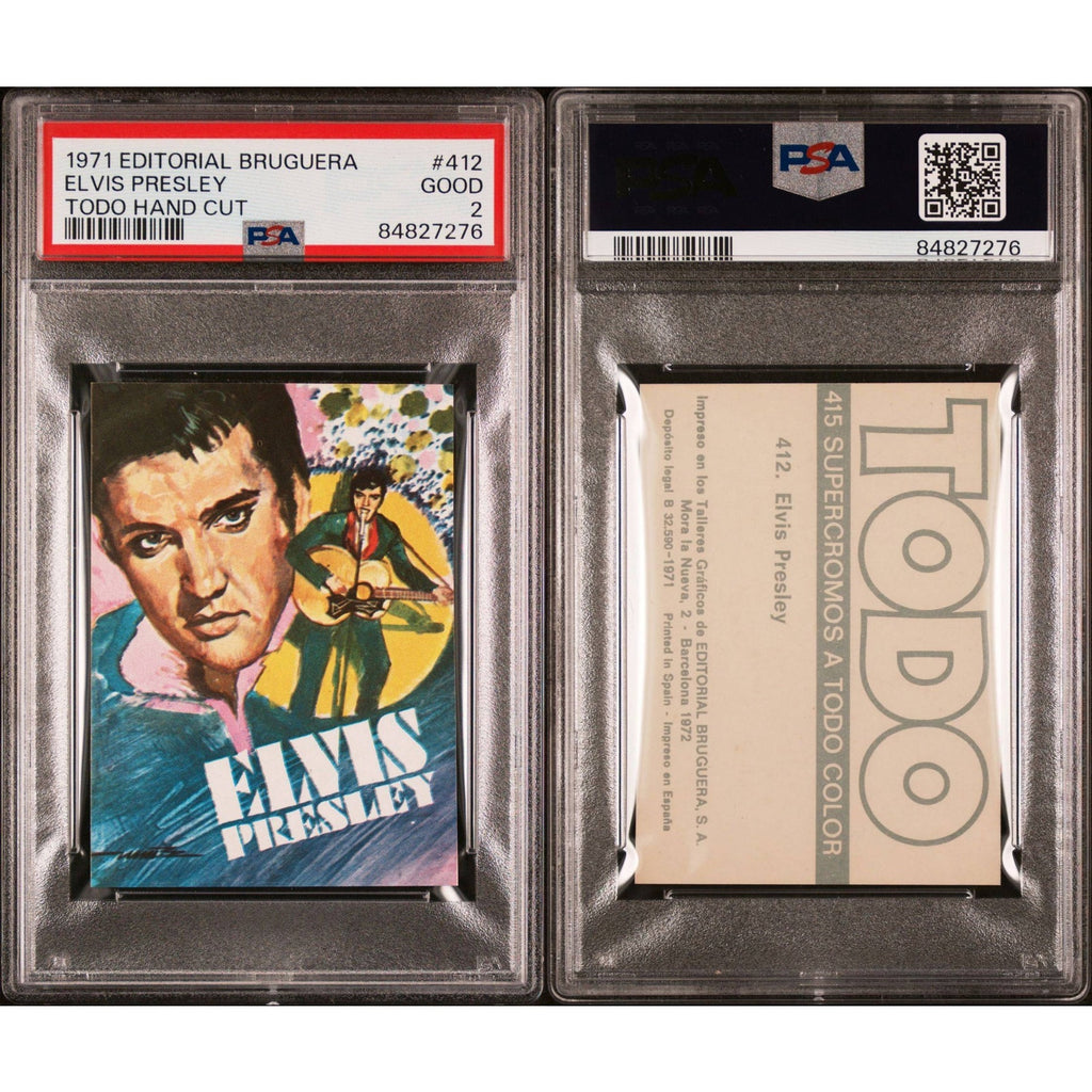 RARE 1971 Editorial Bruguera Elvis Presley PSA 2 TODO Hand Cut Undergraded, The King, Graceland, Rockabilly, Jailhouse Rock