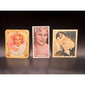 3 Excellent 1930s Mae West Cards My Little Chickadee, Hollywood, Cary Grant, Klondike Annie