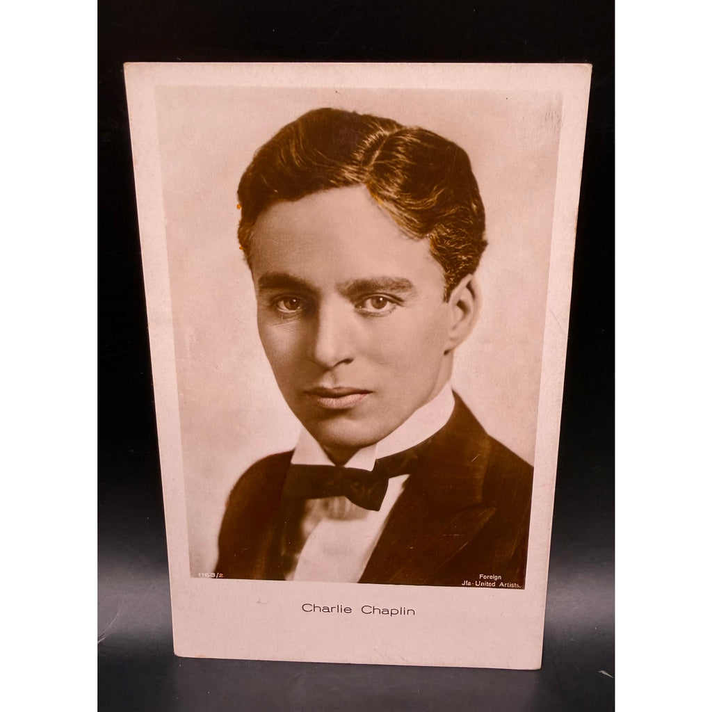 Vintage 1920s RPPC Charlie Chaplin Postcard Charles Chaplin, The Kid, Gold Rush, Modern Times, City Lights, Limelight, Monsieur Verdoux