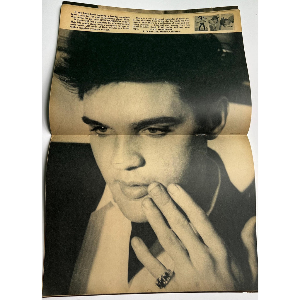 Original 1961 Movie Teen Illustrated Elvis Magazine, Elvis Presley, King of Rock n Roll, Graceland, Hound Dog, TCB, EP, Jailhouse Rock