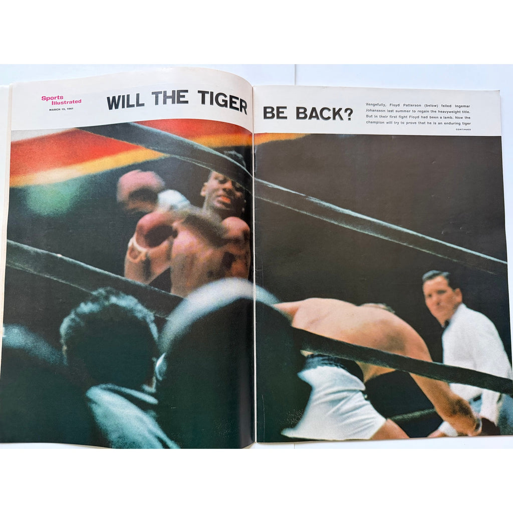 1961 Sports Illustrated Floyd Patterson 2 Time Heavyweight Champ 52 Olympics, Boxing Magazine