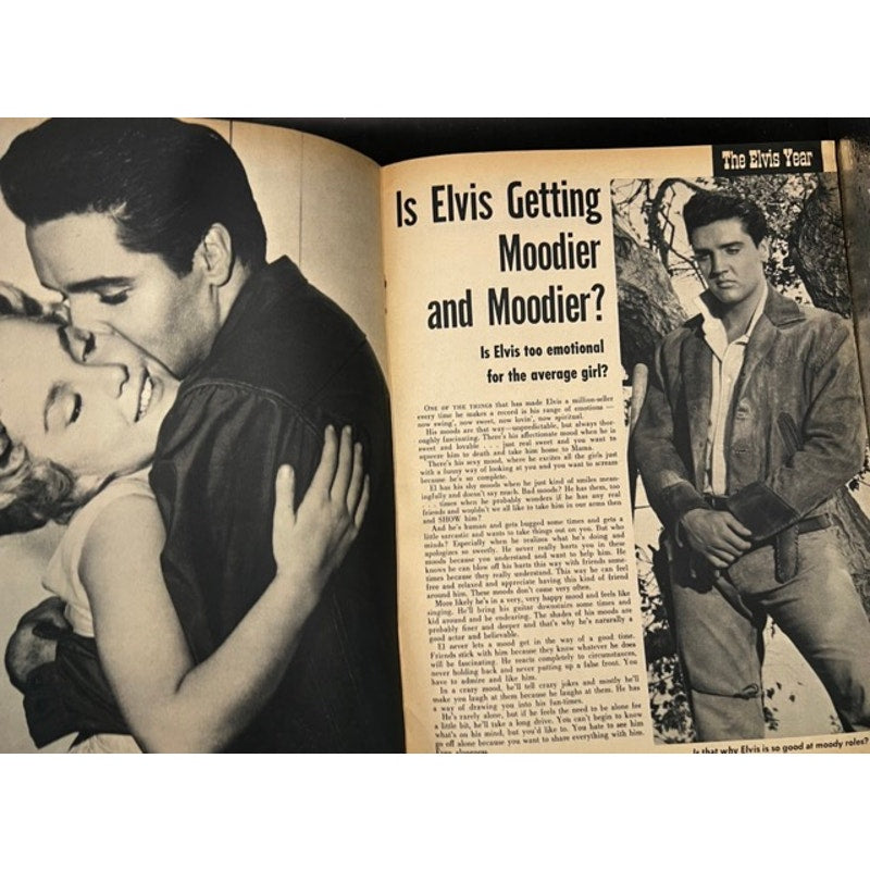 RARE 1961 Elvis Presley Magazine Movie Teen Illustrated Graceland, The King, TCB, Rockabilly, Jailhouse Rock, Hound Dog, Vintage Elvis