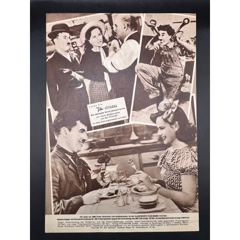 RARE German 1932 Charlie Chaplin Press Book Program Modern Times Charles Chaplin, Paulette Goddard, City Lights, Tramp, Gold Rush, The Kid