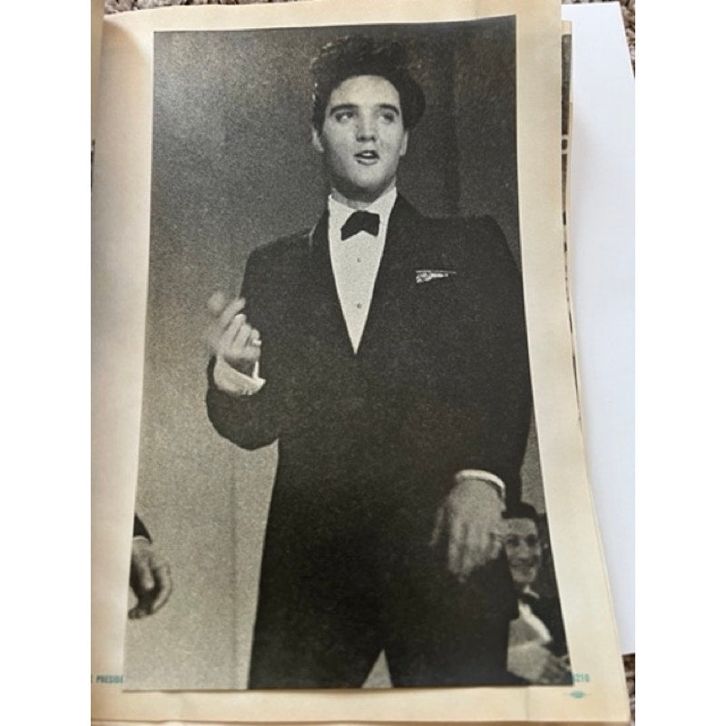 Original 1960's Elvis Presley Scrapbook US Army Post Germany Photos Magazines, Elvis is Back, Frank Sinatra, Surrender, Now or Never